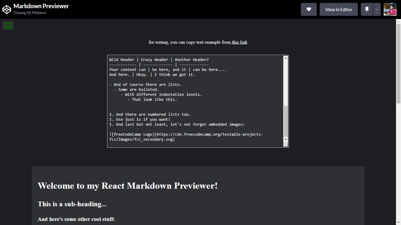 Portofolio Webpage